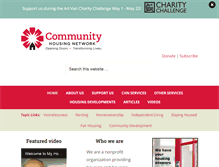 Tablet Screenshot of communityhousingnetwork.org